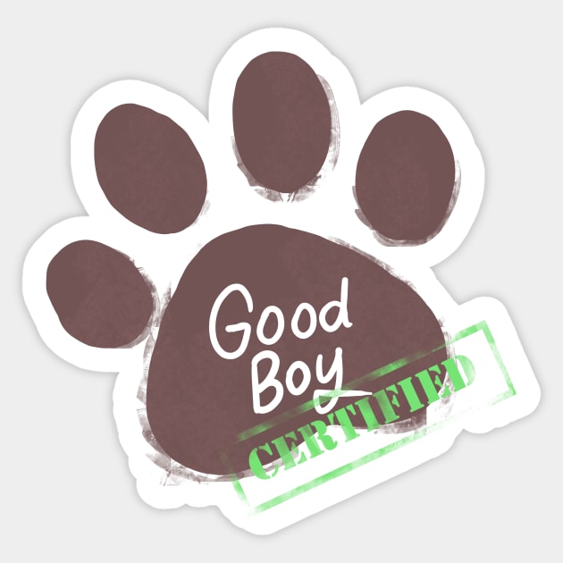 Certified Good Boy Sticker by Binoftrash